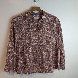 Anthropologie Pilco and the Letterpress The Sasha Boyfriend Buttondown, Sz XS